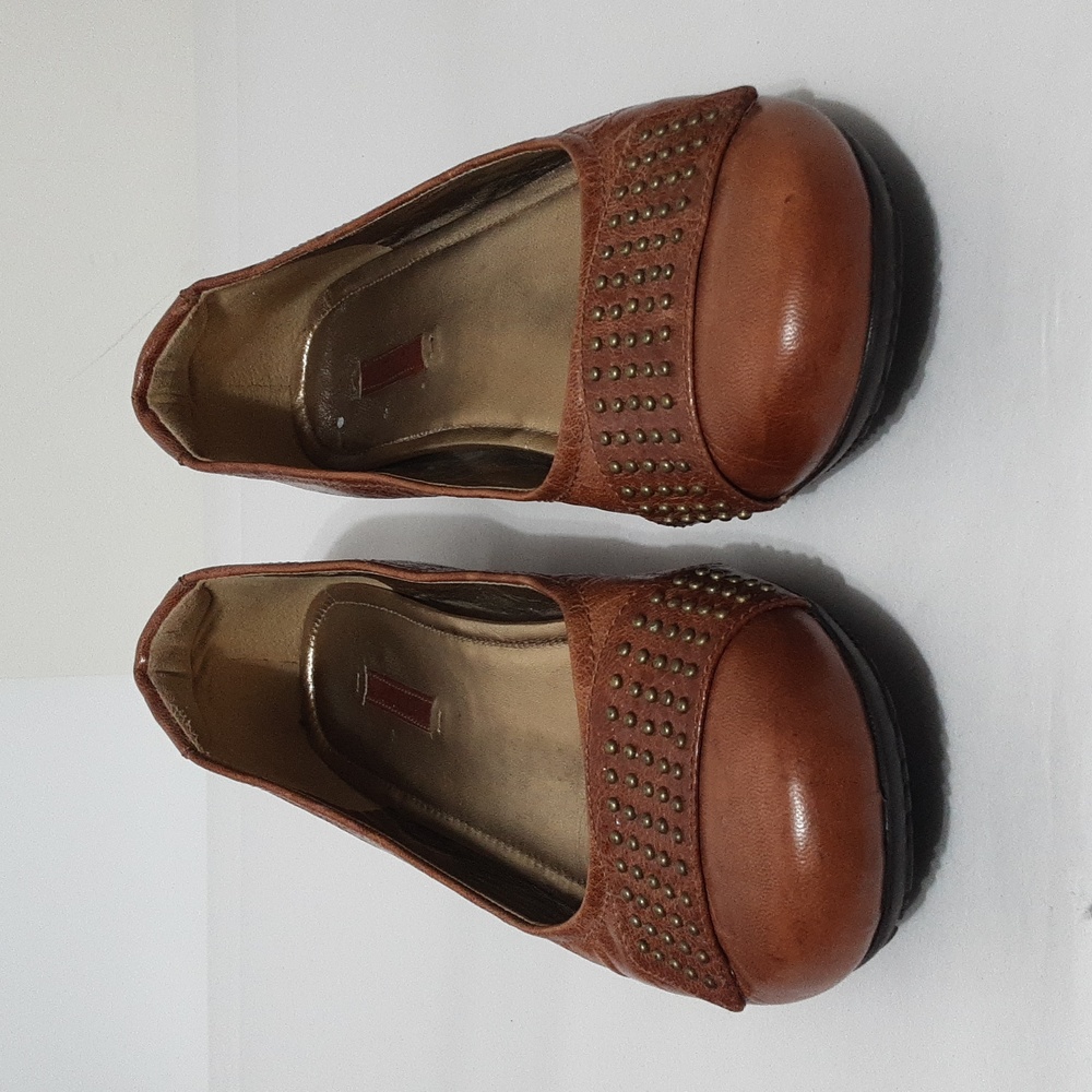 ECCO Womens 40 Small Studded Flat Slip-On Shoe